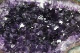 Amethyst Geode Section With Metal Stand - Uruguay #153596-2